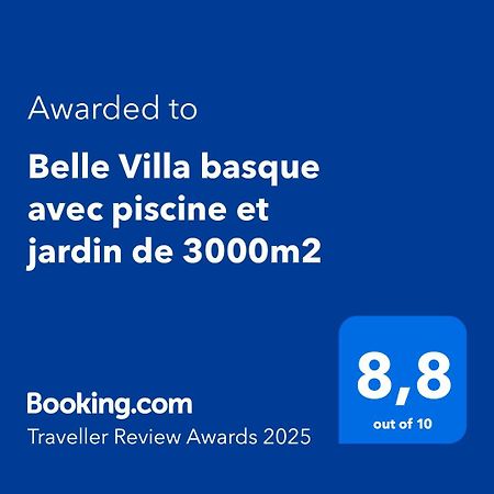 Belle Villa Basque Avec Piscine Et Jardin De 3000M2 Saint-Jean-de-Luz Exteriér fotografie